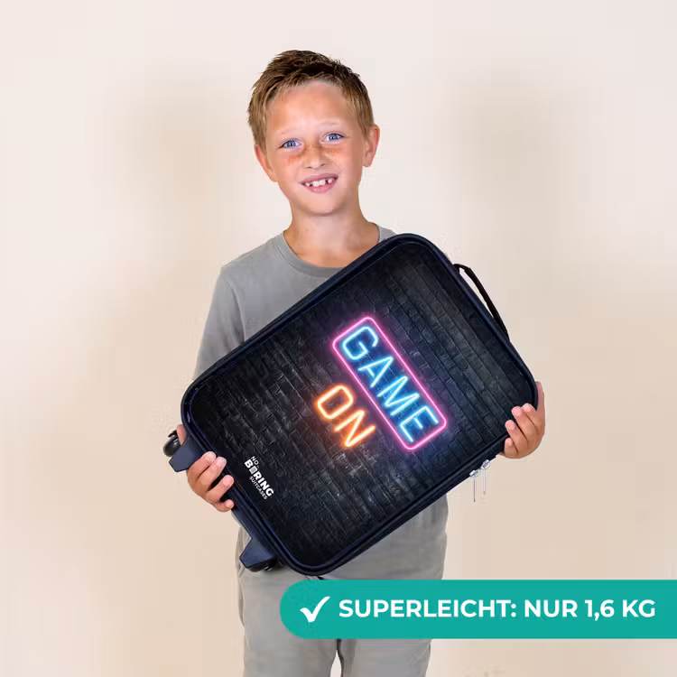 Game - Letters - Neon Kinderkoffer - Zwart klein -sfeer4_DE