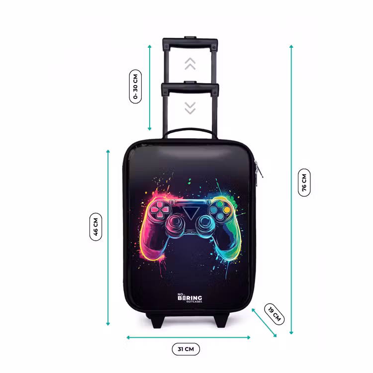 Game - Controller - Kleurrijk Kinderkoffer - Zwart klein -productfoto_formaten