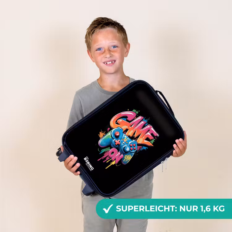 Game - Controller - Graffiti - Neon Kinderkoffer - Zwart klein -sfeer4_DE