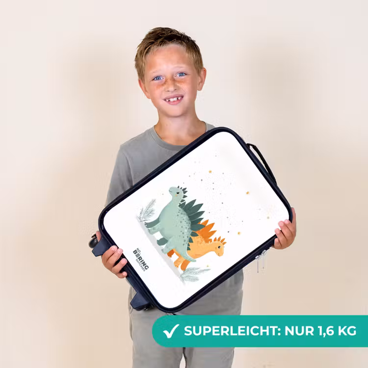 Stegosaurusduo onder sterrenregen Kinderkoffer - Zwart klein -sfeer4_DE