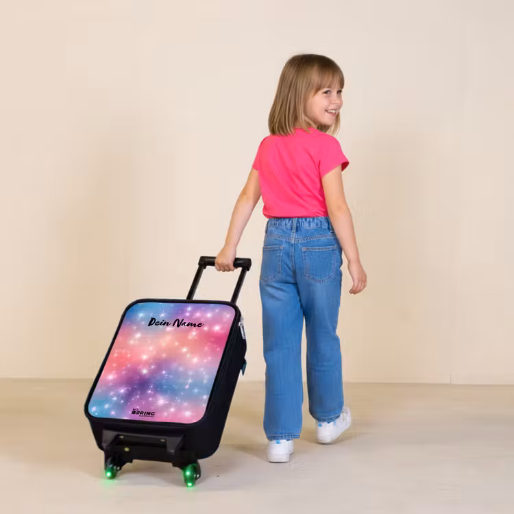Sterren - Abstract - Kleuren Kinderkoffer - Zwart klein -sfeer1