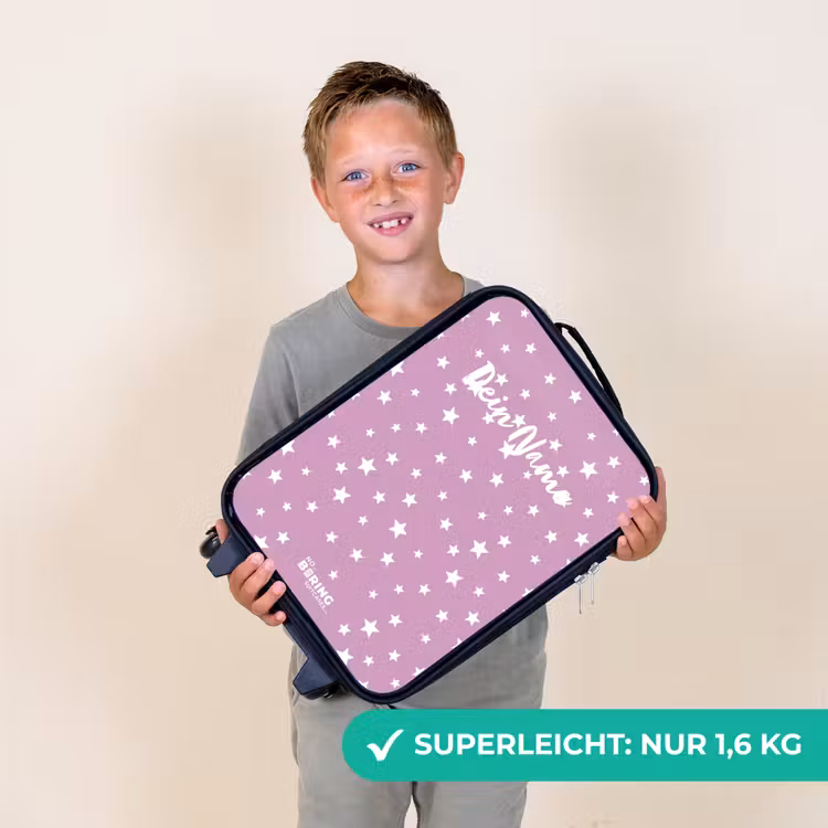 Sterrenstof Kinderkoffer - Zwart klein -sfeer4_DE
