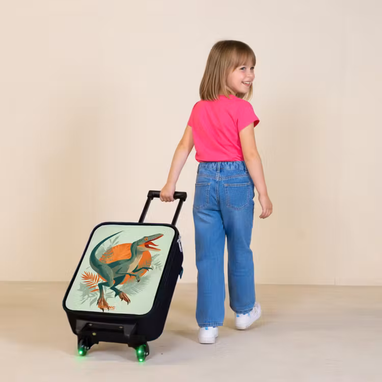 Sluipende jager met bladeren Kinderkoffer - Zwart klein -sfeer1