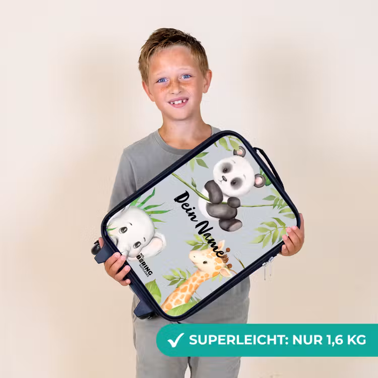Diertjes in de jungle Kinderkoffer - Zwart klein -sfeer4_DE
