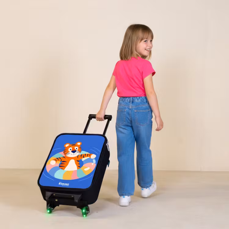 Tijger - Zwemband - Water Kinderkoffer - Zwart klein -sfeer1