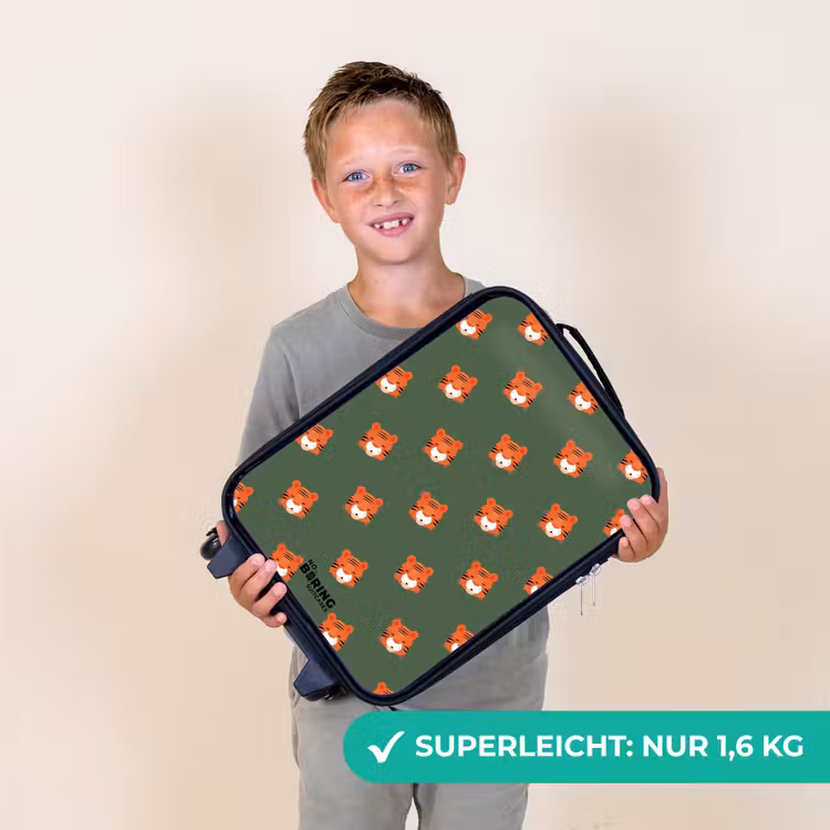 Tijger turbulentie Kinderkoffer - Zwart klein -sfeer4_DE