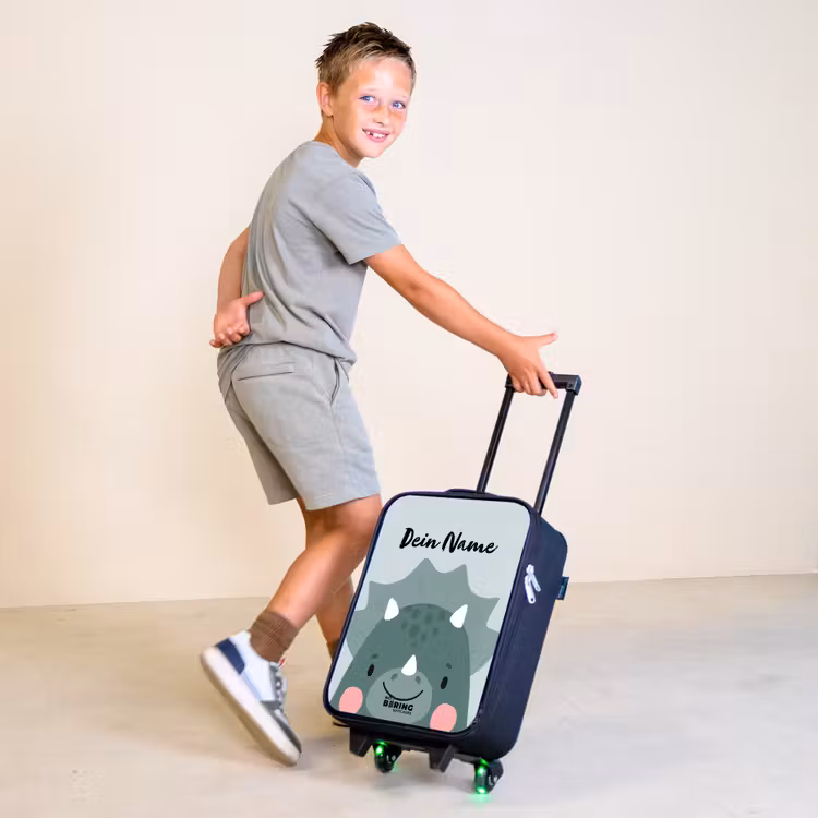 Tigo triceratops Kinderkoffer - Zwart klein -sfeer3