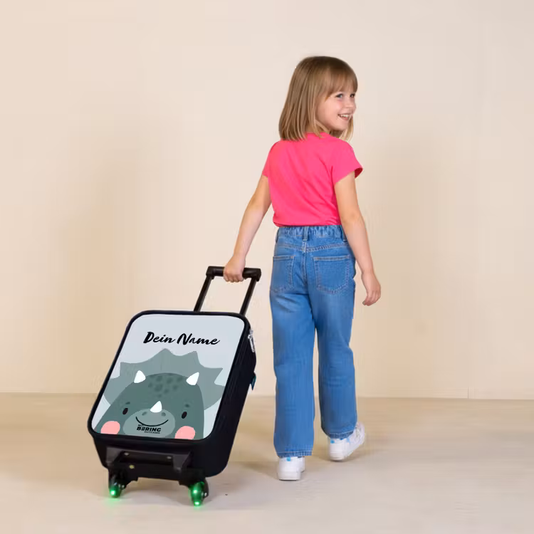 Tigo triceratops Kinderkoffer - Zwart klein -sfeer1