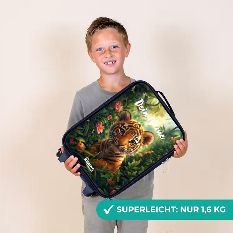 Tommy tijger Kinderkoffer - Zwart klein -sfeer4_DE