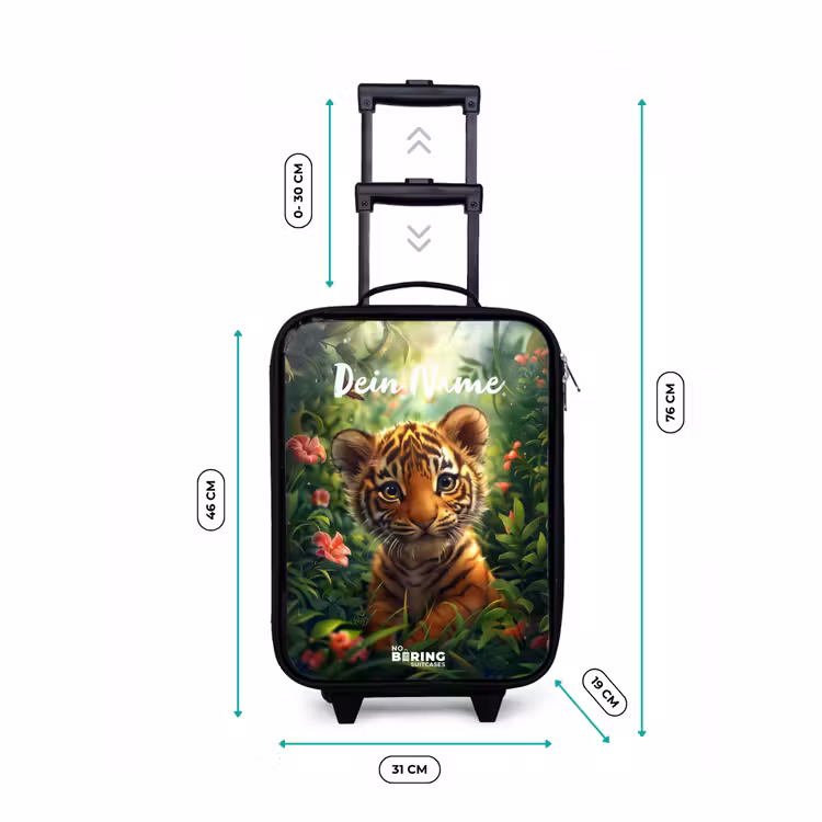 Tommy tijger Kinderkoffer - Zwart klein -productfoto_formaten