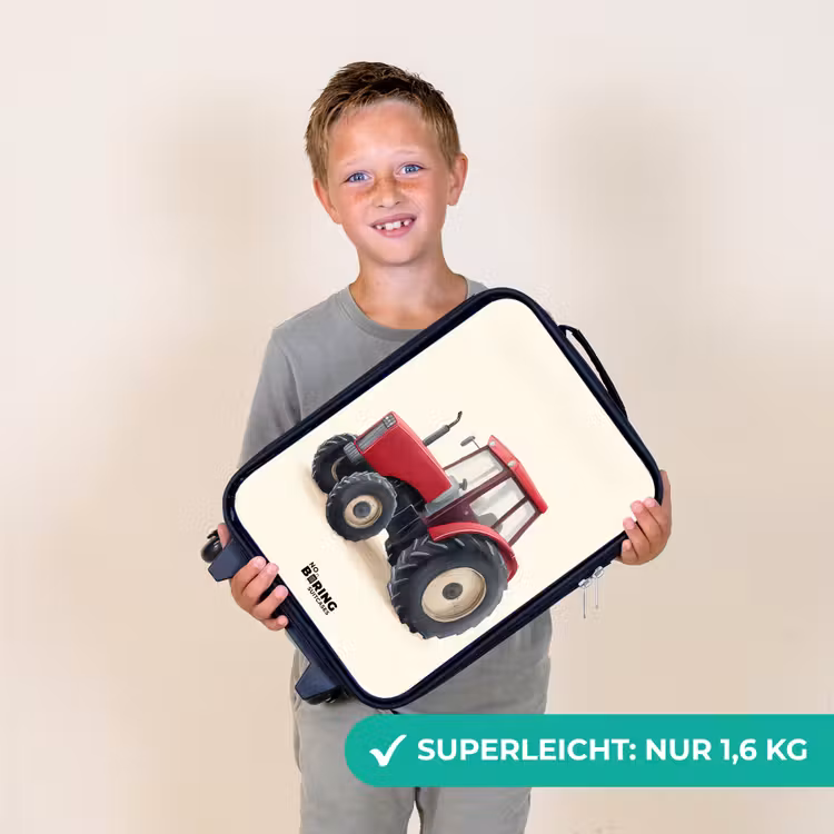 Tractor - Getekend - Rood Kinderkoffer - Zwart klein -sfeer4_DE