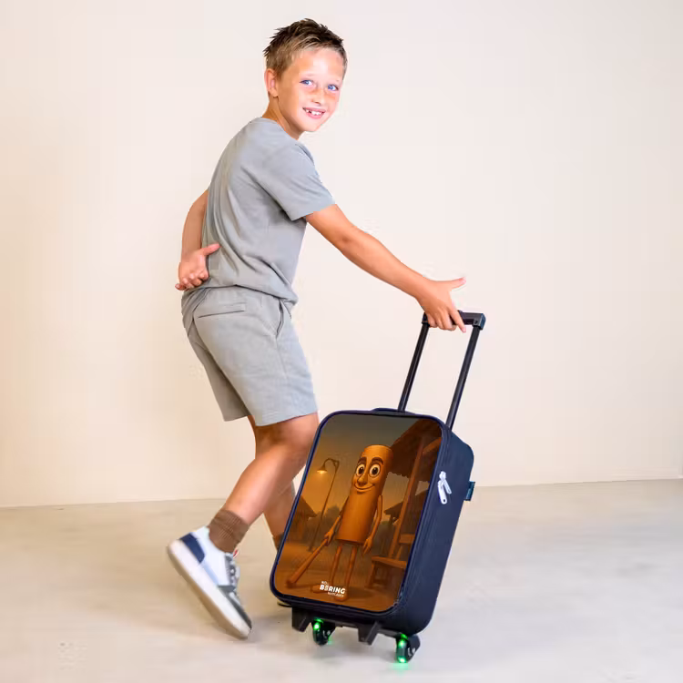 Tung Tung Tung Sahur Kinderkoffer - Zwart klein -sfeer3