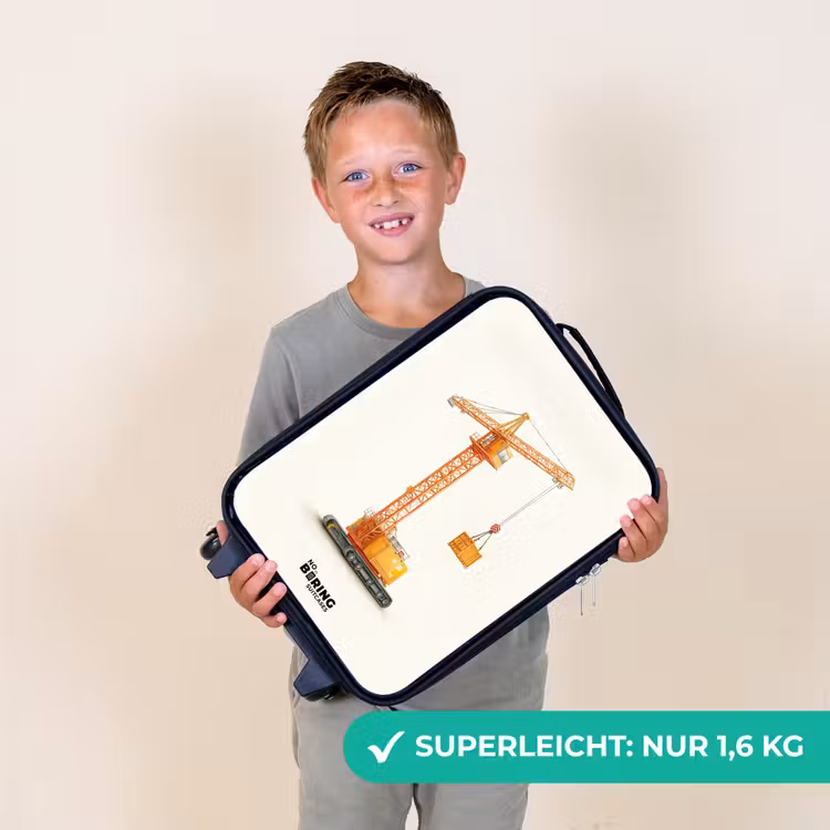Torenkraan - Getekend - Oranje Kinderkoffer - Zwart klein -sfeer4_DE
