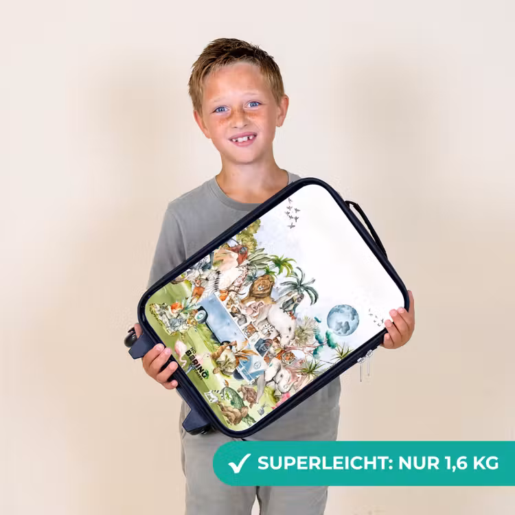 Busje vol dieren Kinderkoffer - Zwart klein -sfeer4_DE
