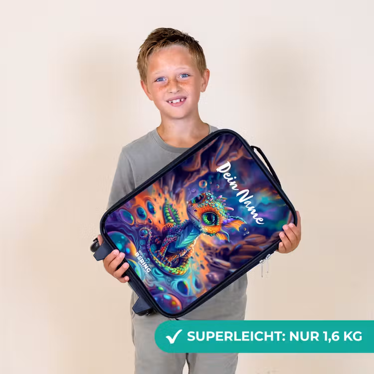 Sierlijke saffierdraak Kinderkoffer - Zwart klein -sfeer4_DE