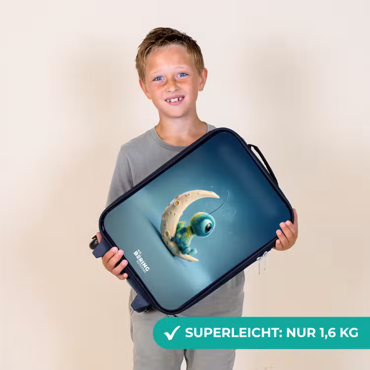 Dromerig Wezentje op de Maan Kinderkoffer - Zwart klein -sfeer4_DE