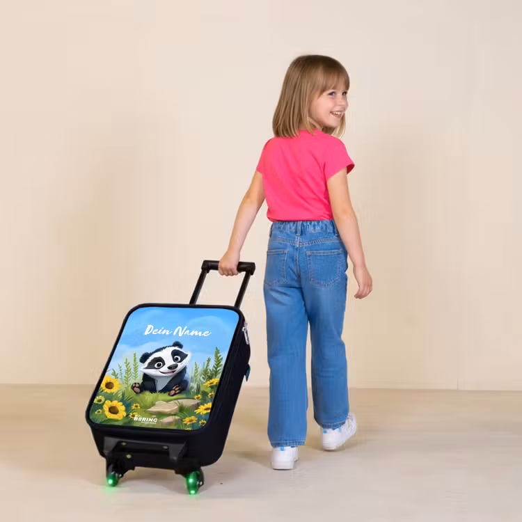 Willem wasbeer Kinderkoffer - Zwart klein -sfeer1