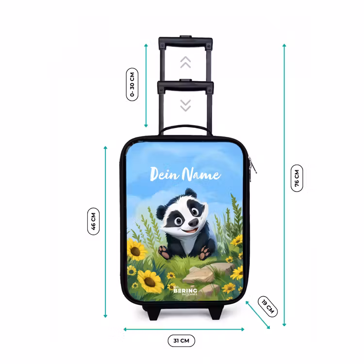 Willem wasbeer Kinderkoffer - Zwart klein -productfoto_formaten