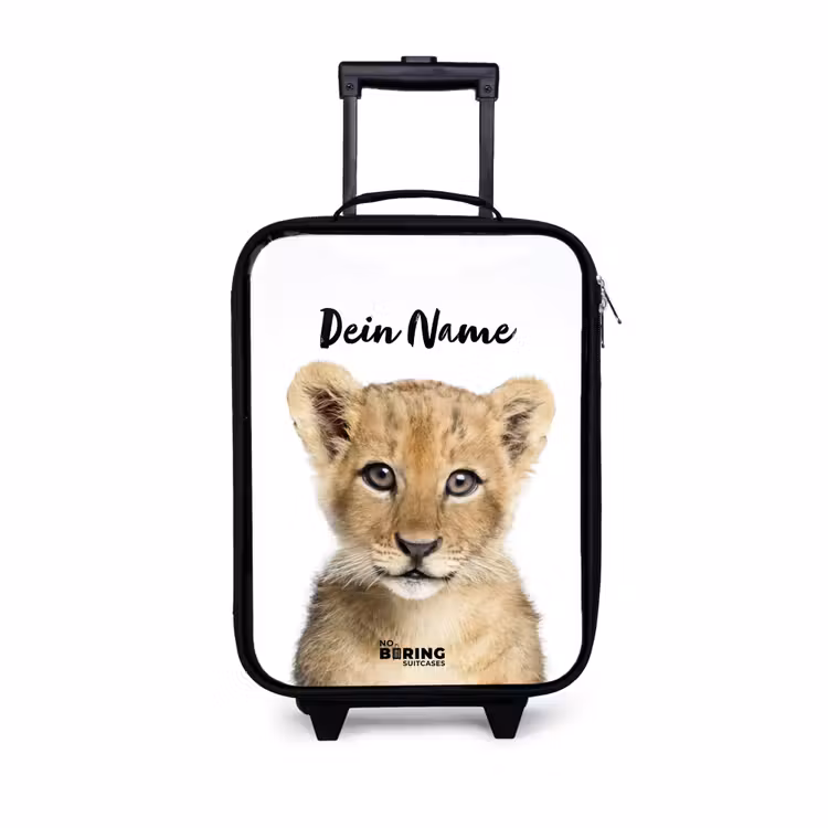Winnie Welpje Kinderkoffer - Zwart klein -3d