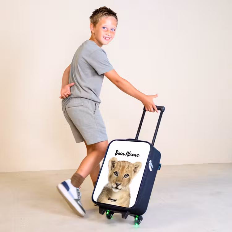 Winnie Welpje Kinderkoffer - Zwart klein -sfeer3