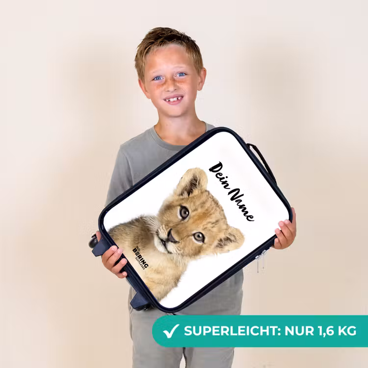 Winnie Welpje Kinderkoffer - Zwart klein -sfeer4_DE