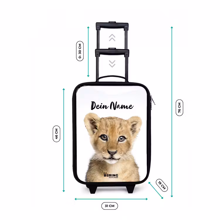 Winnie Welpje Kinderkoffer - Zwart klein -productfoto_formaten