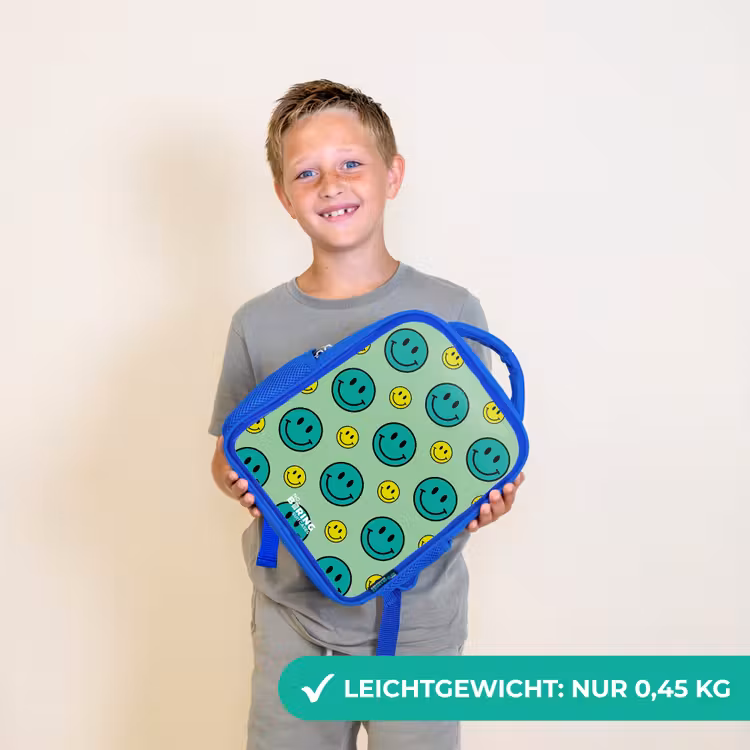 All smiles groen Kinderrugzak - Blauw middel -sfeer1_DE