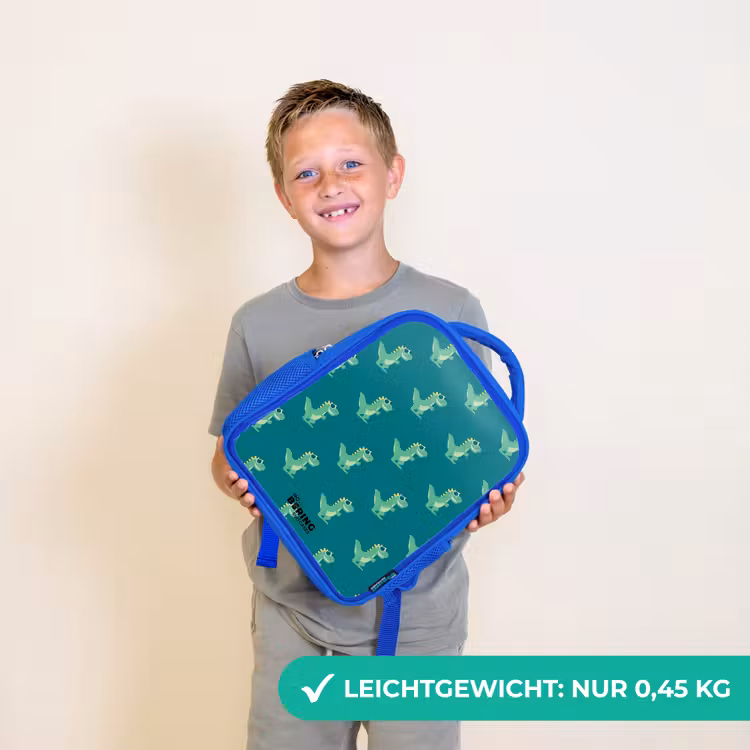 Tyranosaurus specs Kinderrugzak - Blauw middel -sfeer1_DE
