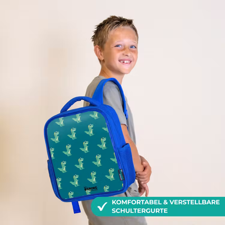 Tyranosaurus specs Kinderrugzak - Blauw middel -sfeer3_DE