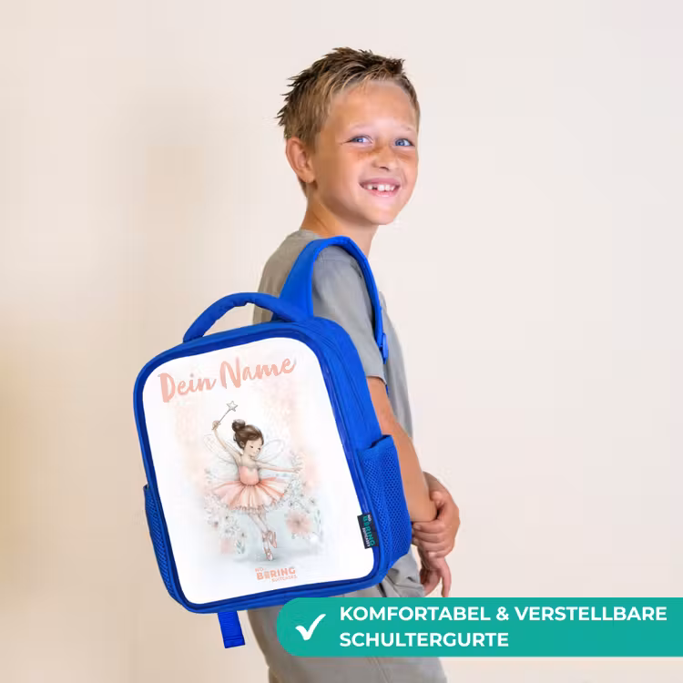 Ballerina - Elf - Fee Kinderrugzak - Blauw middel -sfeer3_DE