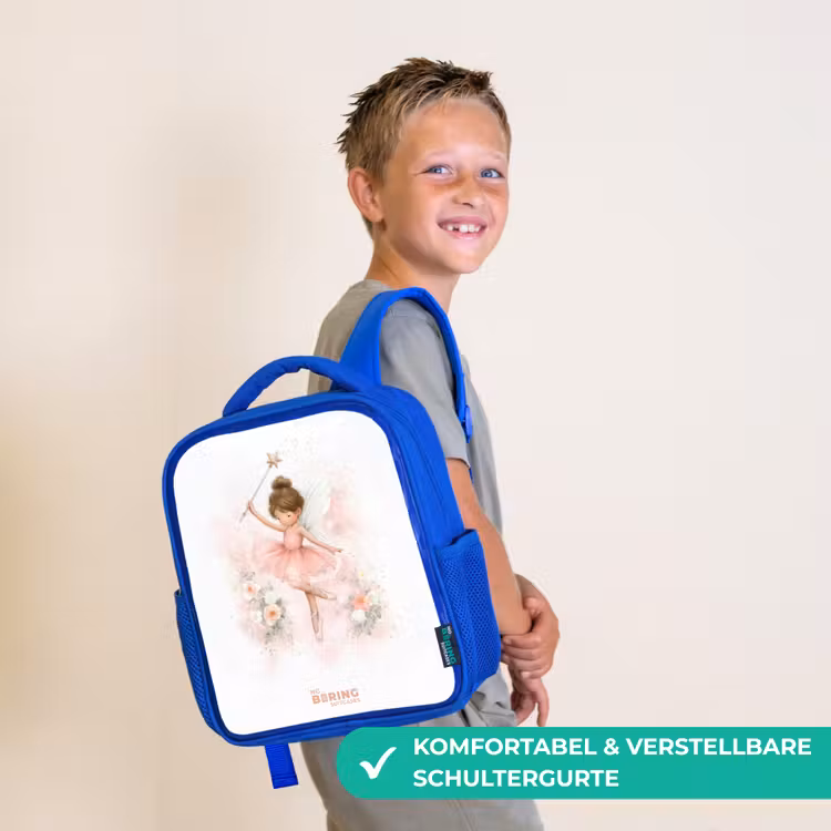 Ballerina fee in roze Kinderrugzak - Blauw middel -sfeer3_DE