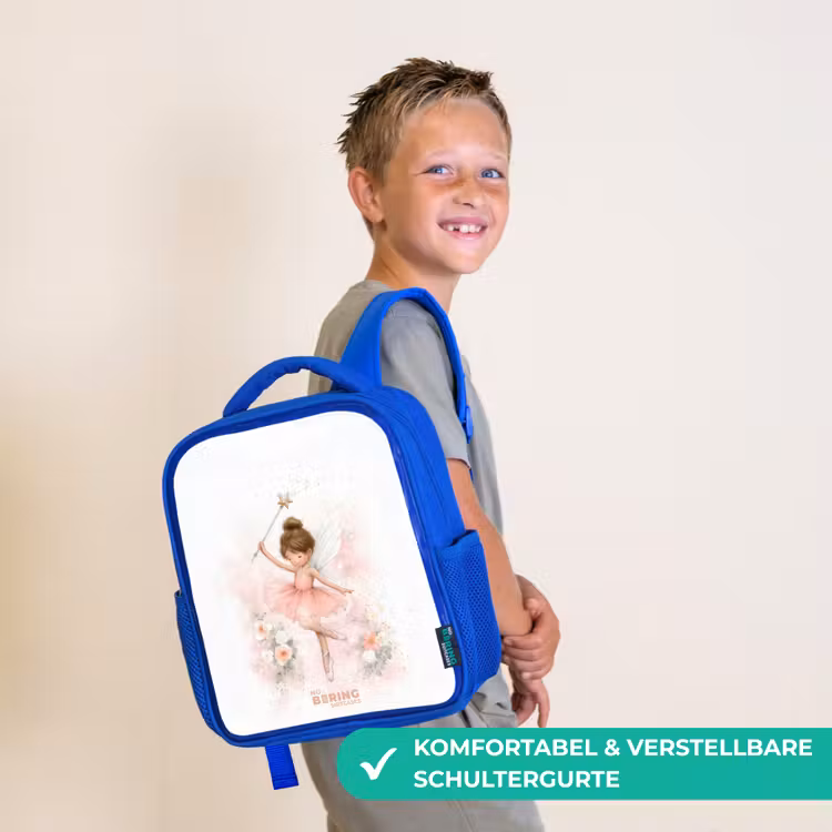 Ballerina fee in roze Kinderrugzak - Blauw middel -sfeer3_DE