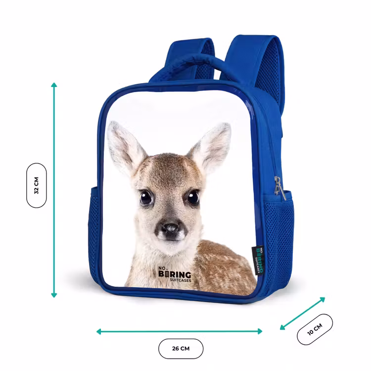 Bambino Kinderrugzak - Blauw middel -productfoto_formaten