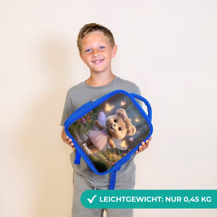 Beer - Vlinders - Bos - Fairy Kinderrugzak - Blauw middel -sfeer1_DE