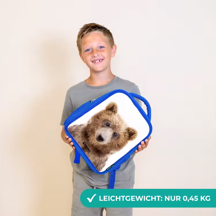 Bennie Beer Kinderrugzak - Blauw middel -sfeer1_DE