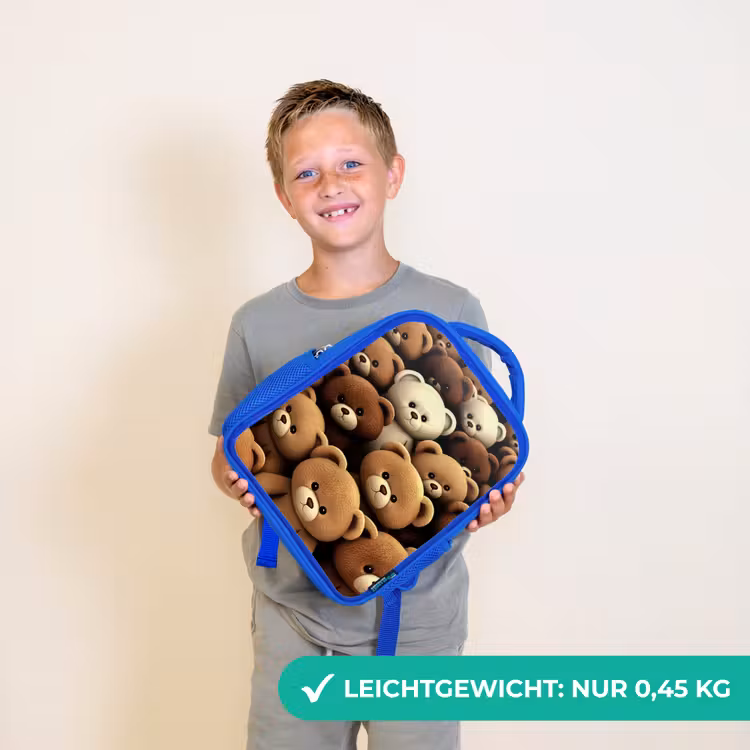 Beregezellig Kinderrugzak - Blauw middel -sfeer1_DE