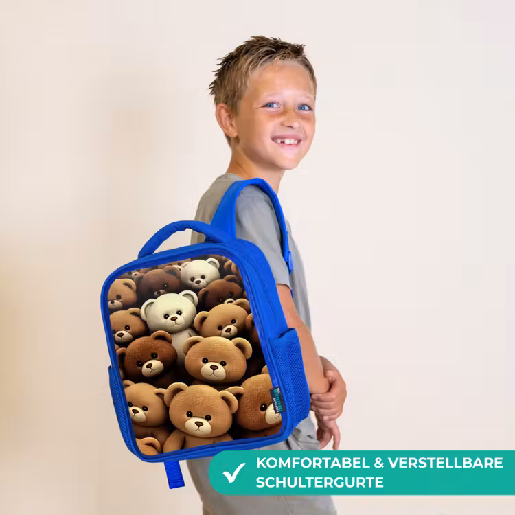 Beregezellig Kinderrugzak - Blauw middel -sfeer3_DE