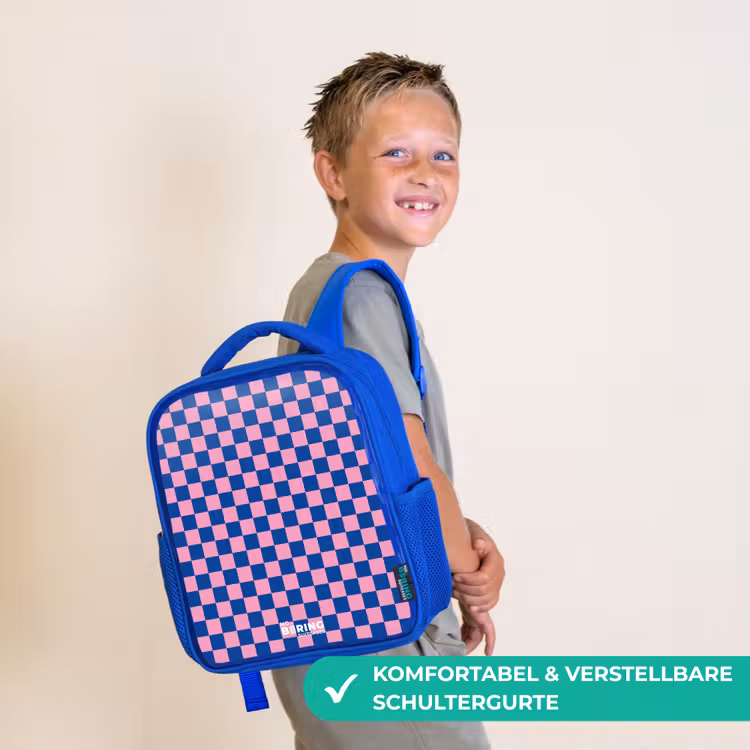 Blokjes - Blauw - Roze Kinderrugzak - Blauw middel -sfeer3_DE