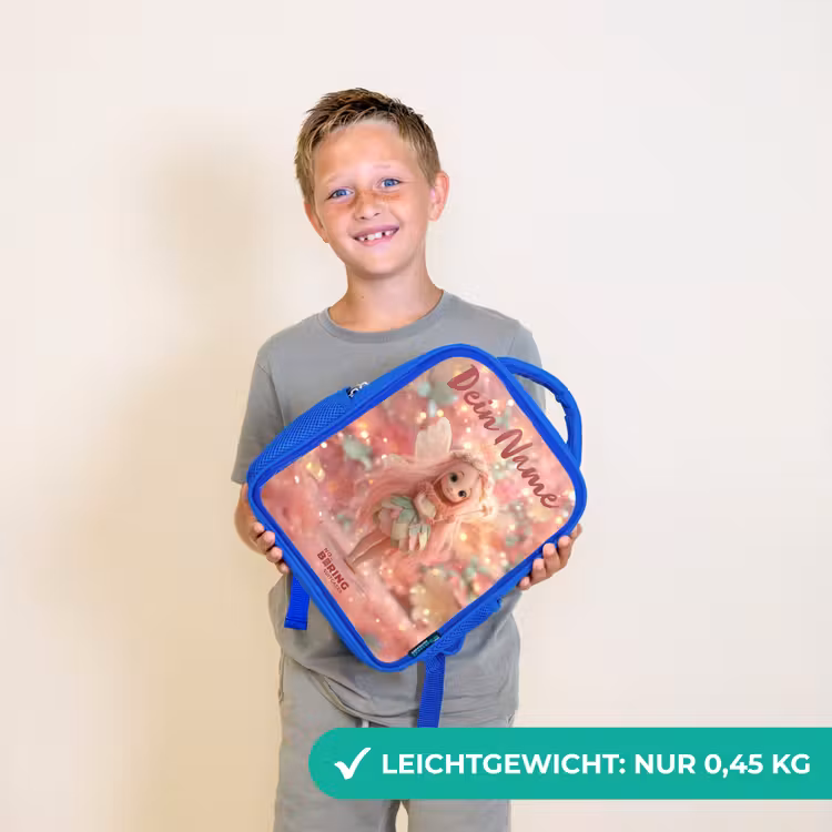 Bloemenfee in roze sprookjeswereld Kinderrugzak - Blauw middel -sfeer1_DE