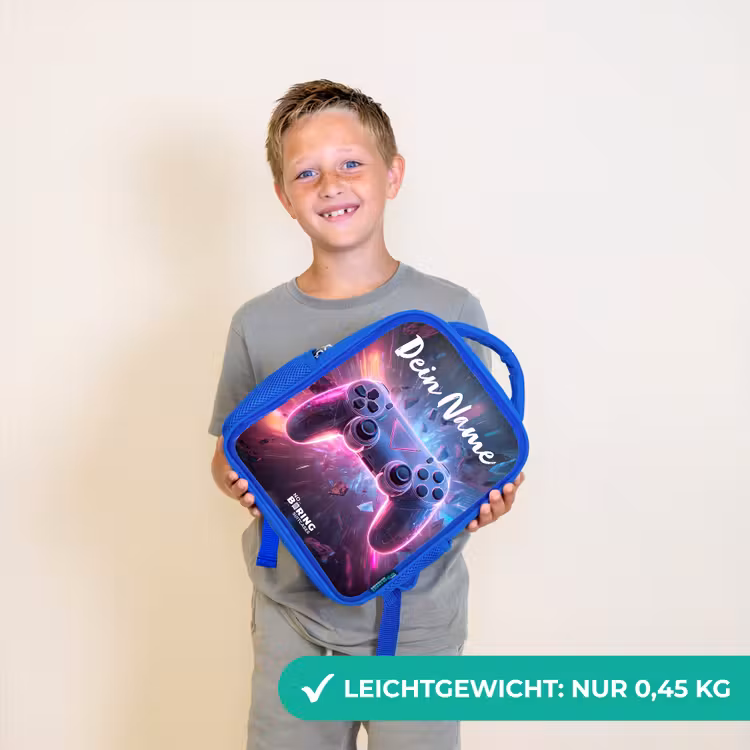 Controller - Neon - Game Kinderrugzak - Blauw middel -sfeer1_DE