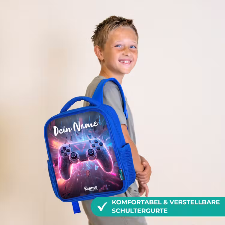 Controller - Neon - Game Kinderrugzak - Blauw middel -sfeer3_DE