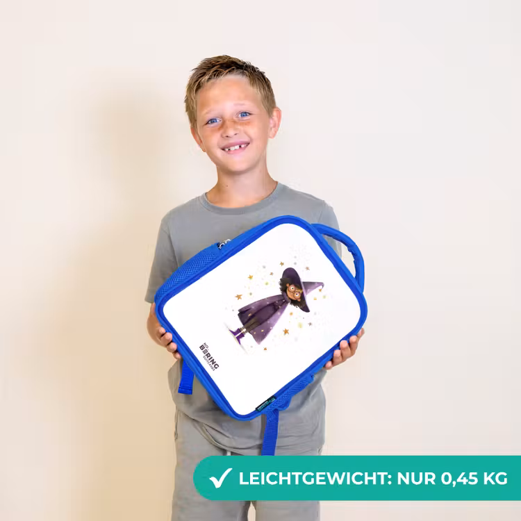 De paarse tovenaarsmantel Kinderrugzak - Blauw middel -sfeer1_DE