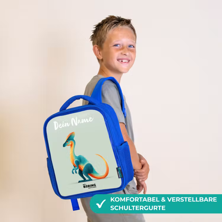 Dino - Blauw - Dier Kinderrugzak - Blauw middel -sfeer3_DE
