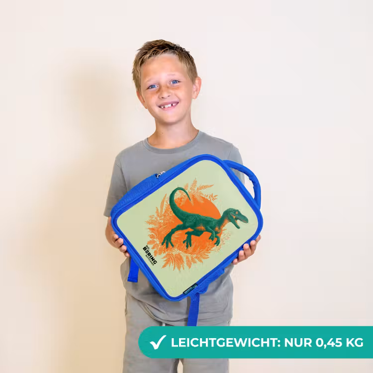 Dino - Natuur - Groen Kinderrugzak - Blauw middel -sfeer1_DE