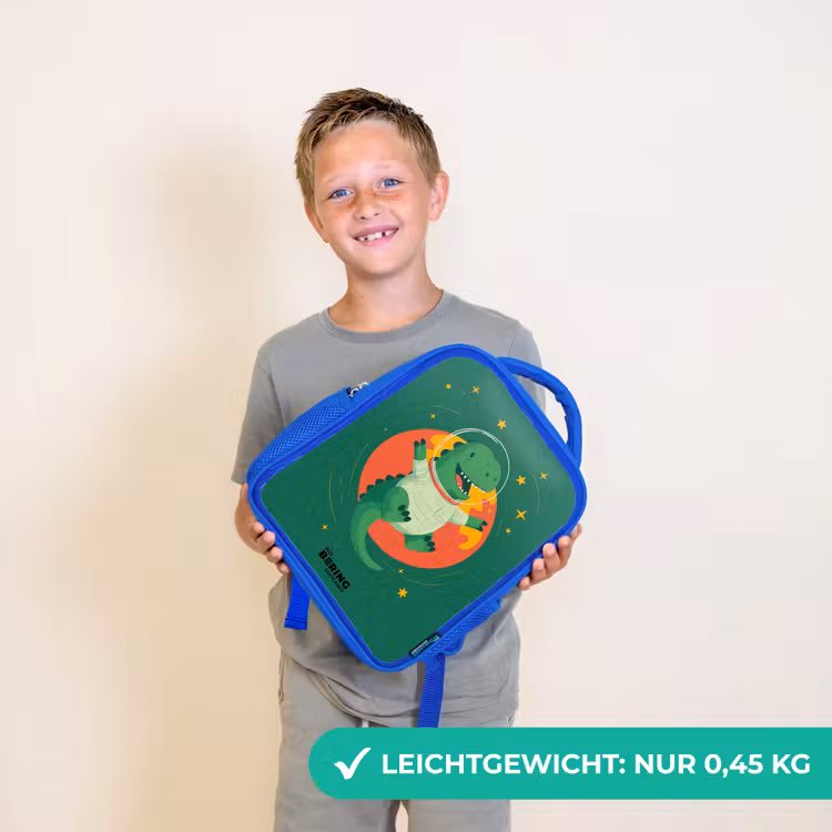 Dino - Planeet - Sterren - Groen Kinderrugzak - Blauw middel -sfeer1_DE