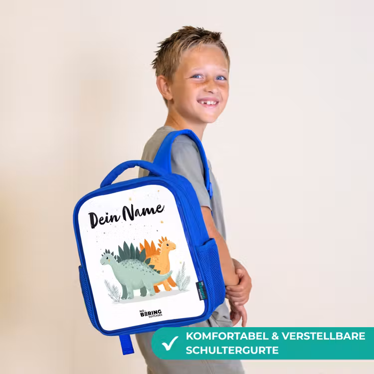 Dinos - Dieren - Sterren Kinderrugzak - Blauw middel -sfeer3_DE