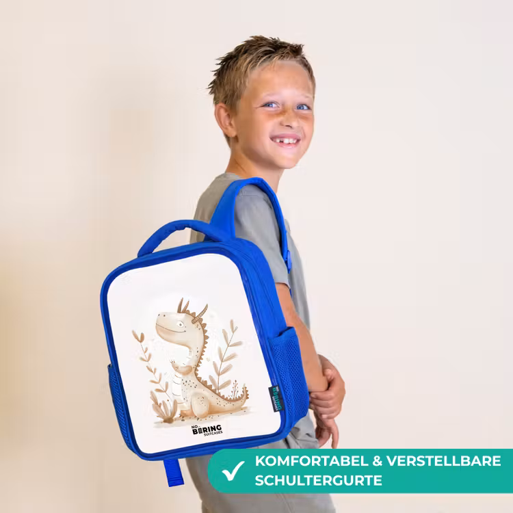Dobby draakje Kinderrugzak - Blauw middel -sfeer3_DE