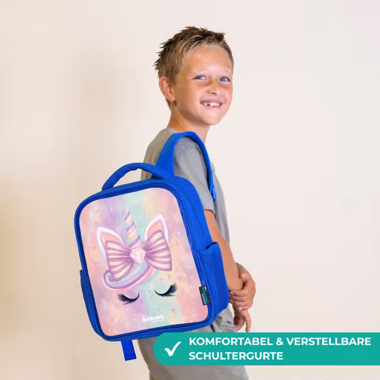 Eenhoorn Kinderrugzak - Blauw middel -sfeer3_DE