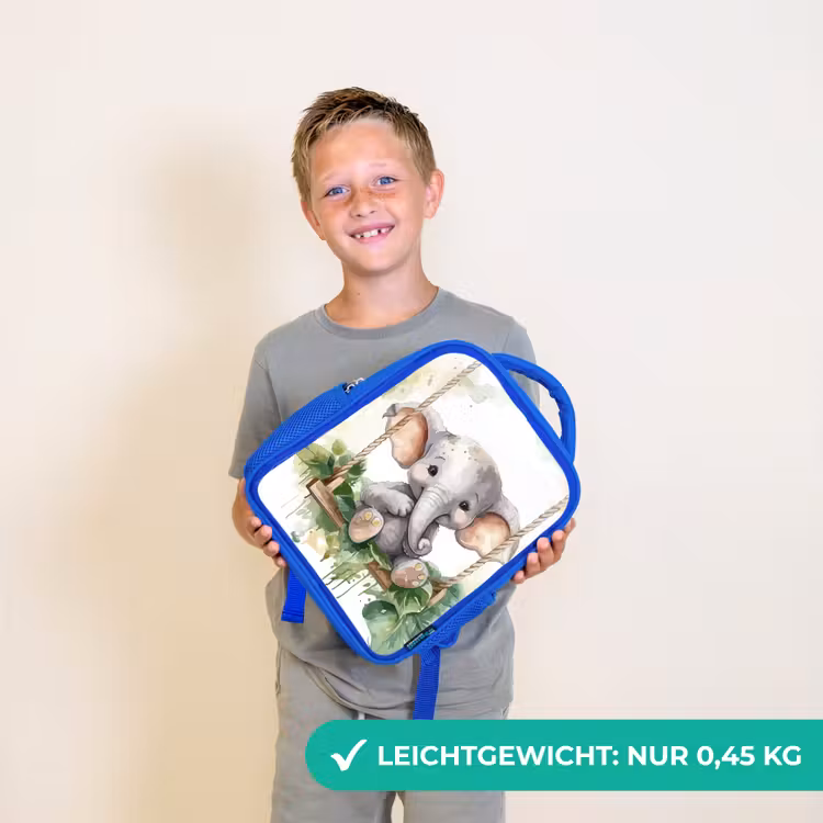 Olifant - Dier - Kinderen - Jungle Kinderrugzak - Blauw middel -sfeer1_DE