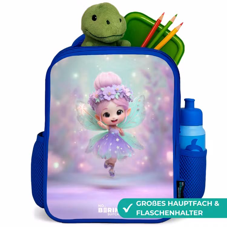 Elf - Tover - Magisch Kinderrugzak - Blauw middel -inhoud_DE